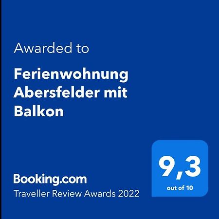 Ferienwohnung Abersfelder Mit Balkon Wildflecken Exterior photo